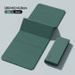 Foldable yoga mat styled flat on a studio floor