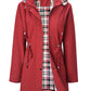 Women's windbreaker sleeve cuff and side seam close view