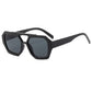 Retro polygonal sunglasses shown with packaging and what is included