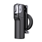 Black magnetic palm grip with a leather textured handle and magnetic ring, Black with clip and fill light option photo