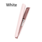Pink cold mist hair straightener on white under the maker label for the White colourway