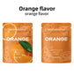 Orange scented cotton core sachets, front and back, Breathing and Habit branding, pack of three