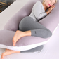J-shaped pregnant woman pillow support