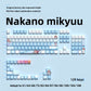 Anime keycap set shown from a third reference angle on a surface