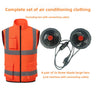 Fluorescent Orange AC Vest 5V Fan / XL | US 42 / EU 52