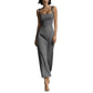 Lined bodice settles flat across the chest in mirror