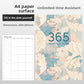 Chiba Blue Undated cover monthly planner notebook in A4