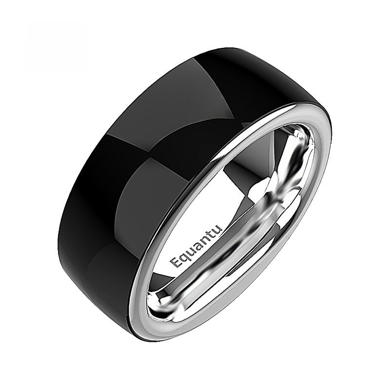 Thumb pressing the smart counter ring button to add a count