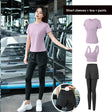 Purple Short Sleeve 3pcs