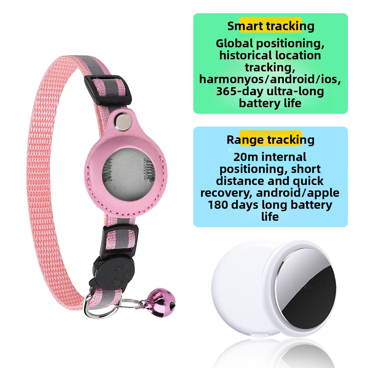 GPS Pet Tracking Collar | scale reference close up