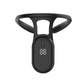 Black smart posture trainer with central digital pod and soft flexible silicone shoulder loop