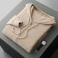 Double-sleeved knitted loose-fitting sweater coat