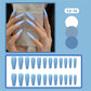 CS01-40 Wearing Nail Art Finished Nail Pieces Long Frosted Nail Pieces | front view product hero shot