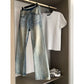 Light blue loose-fit jeans