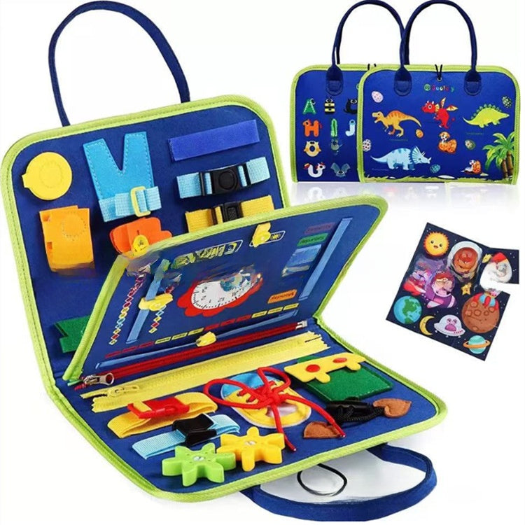 Montessori felt quiet book with dressing and matching activities