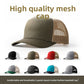 Adjustable cotton baseball cap front view with curved brim