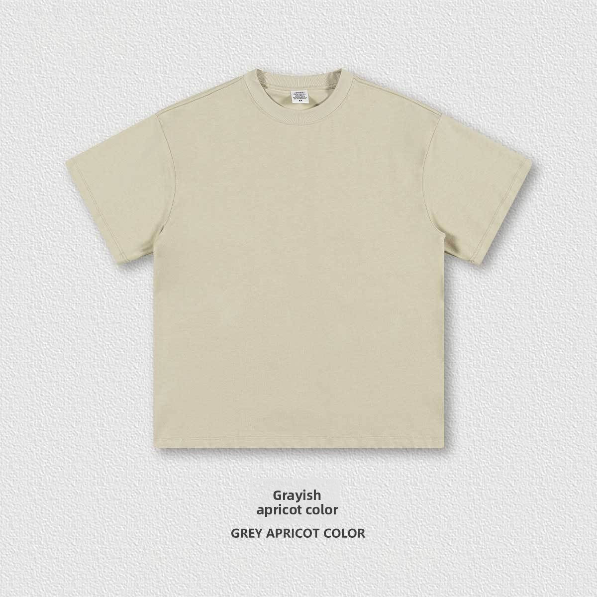 Oversized unisex heavyweight cotton crew neck short sleeve tee shown in a solid streetwear color