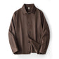 Mens Linen Lapel Casual Jacket | side angle accent detail