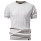 Mens Cotton Short Sleeve Knit Sweater | gift ready presentation view