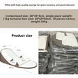 Brown Foldable Wedge Pillow Vacuum Compr