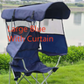 Large Blue With Curtain