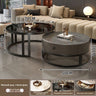Black Frame, Gray Cabinet, Gray Stone and Black Glass Tops