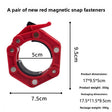 Red magnetic buckle pair