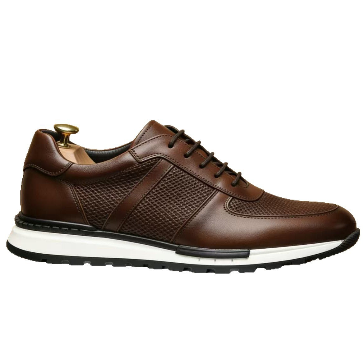 Mens Casual Leather Shoes Breathable Anti-Slip