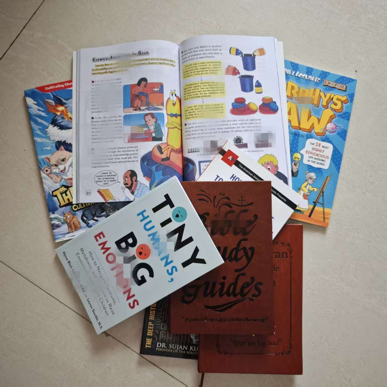 Inside pages of The Wolf Code with full color cartoon comic panels