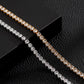Zircon Cuban Chain Necklace | top down arrangement layout