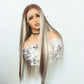 Front Lace Middle Part Synthetic Wig