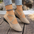 Beige cross strap