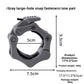 Gray large hole barbell collar with a lever, 5 cm bore, 7.5 by 9.5 cm, 260 g size chart