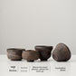 Handmade Rock Clay Tea Cup Japanese Wabi-Sabi Style
