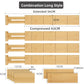 Retractable Bamboo Drawer Dividers Organizer