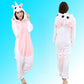 Flannel Cartoon One-Piece Animal Pajamas
