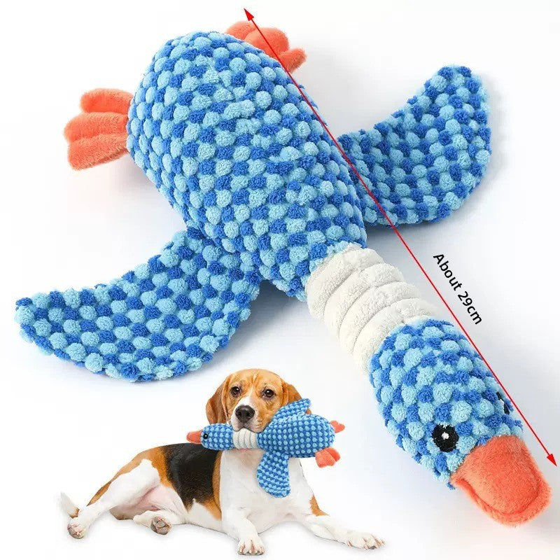A blue bouncy TPR ball for dogs and cats, part of a soft rubber pet toy assortment