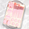 23pcs Pink Makeup Tools