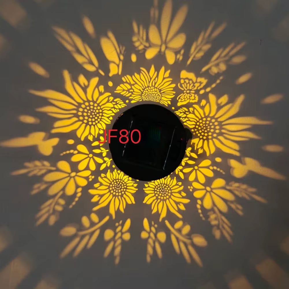 LED Solar Light IP65 Waterproof and Warm Wall Light Suitable for Garden Lawn Camping Steps Greenway Courtyard Night Light