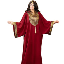 Womens Sequin Yoke Batwing Sleeve Loose Kaftan Maxi Dress
