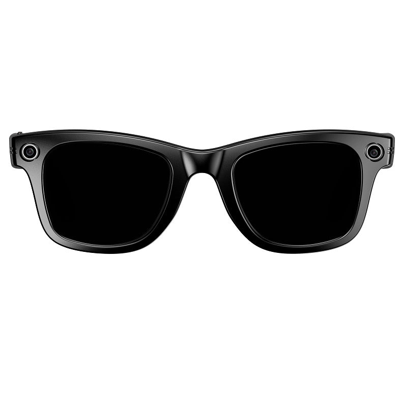Lens and frame material close-up on the lightweight smart glasses