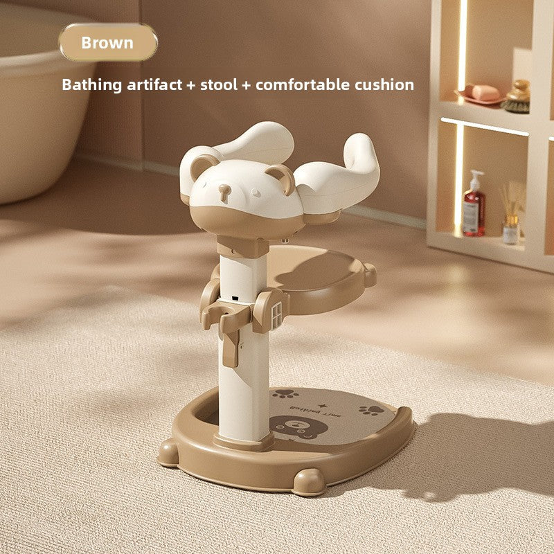 Baby bath support showing the colour and tone of the moulded frame