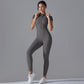 High Elastic Long Sleeve Jumpsuit Fitness Wear