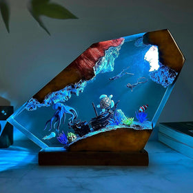 Octopus and Turtle Resin Night Light