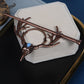 Nordic Gothic Crow Skull Antler Hairpin Retro Viking Hair Accessory