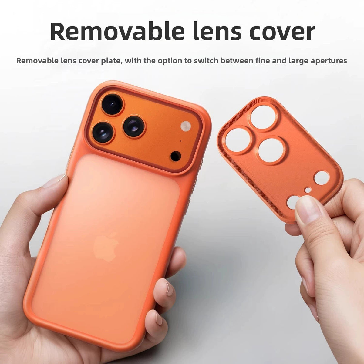 Magnetic phone case with a built in ring compatible with iPhone 17 and 18, back view