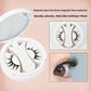 Close up of the magnetic false eyelash band and tiny magnets