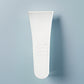 Curved white PP plastic hair removal cream applicator showing the flexible blade edge