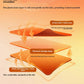 Orange diagram of the layered fabric structure with a fleece-lined inner layer, surface layer and thermal storage layer