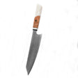 White handle cutting knife
